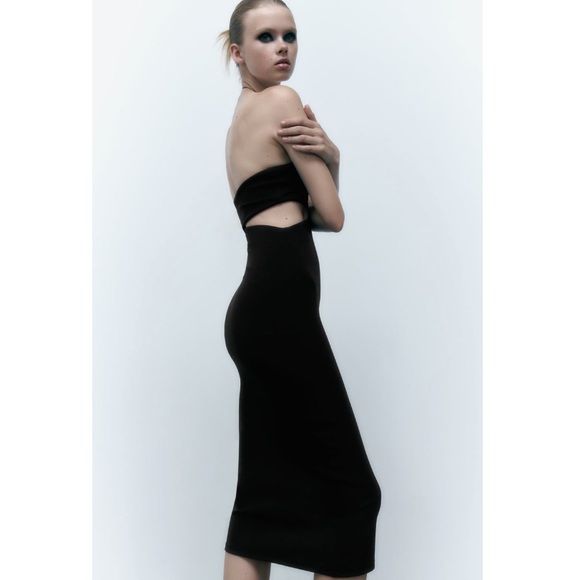 NEW! Zara Black Cutout Dress - Picture 3 of 10